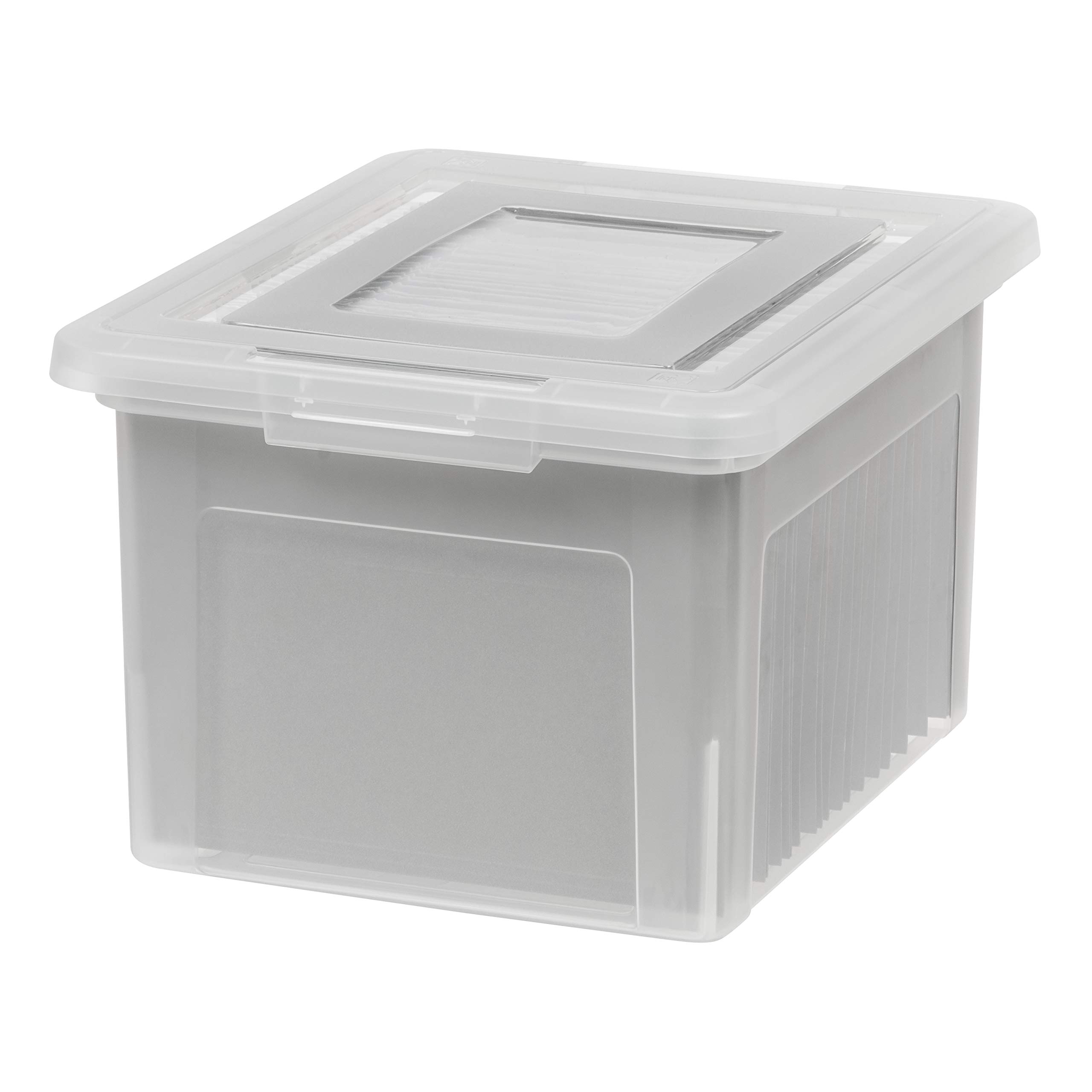 Clear Stackable File Box for Letter/Legal Documents