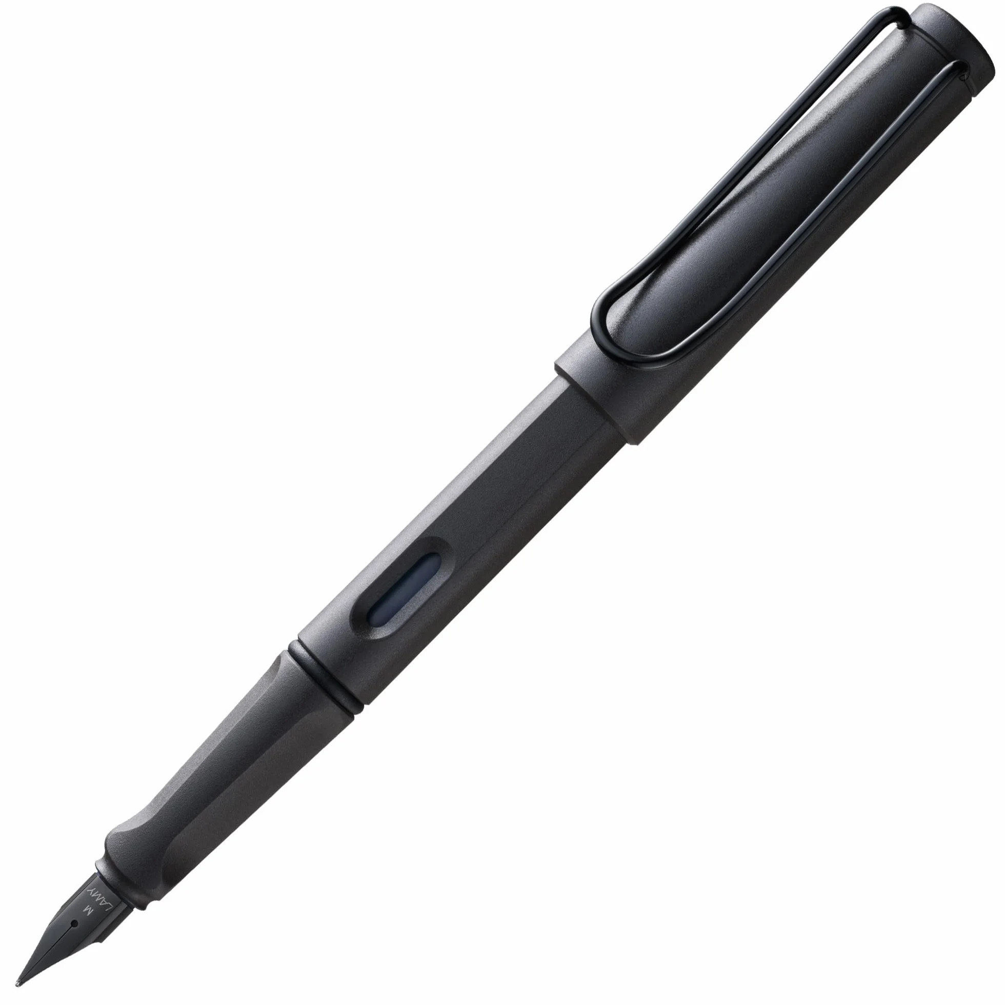 Lamy Safari Umbra Stilografica Pennino Acciaio Nero Misura M Cartuccia T10 Blu