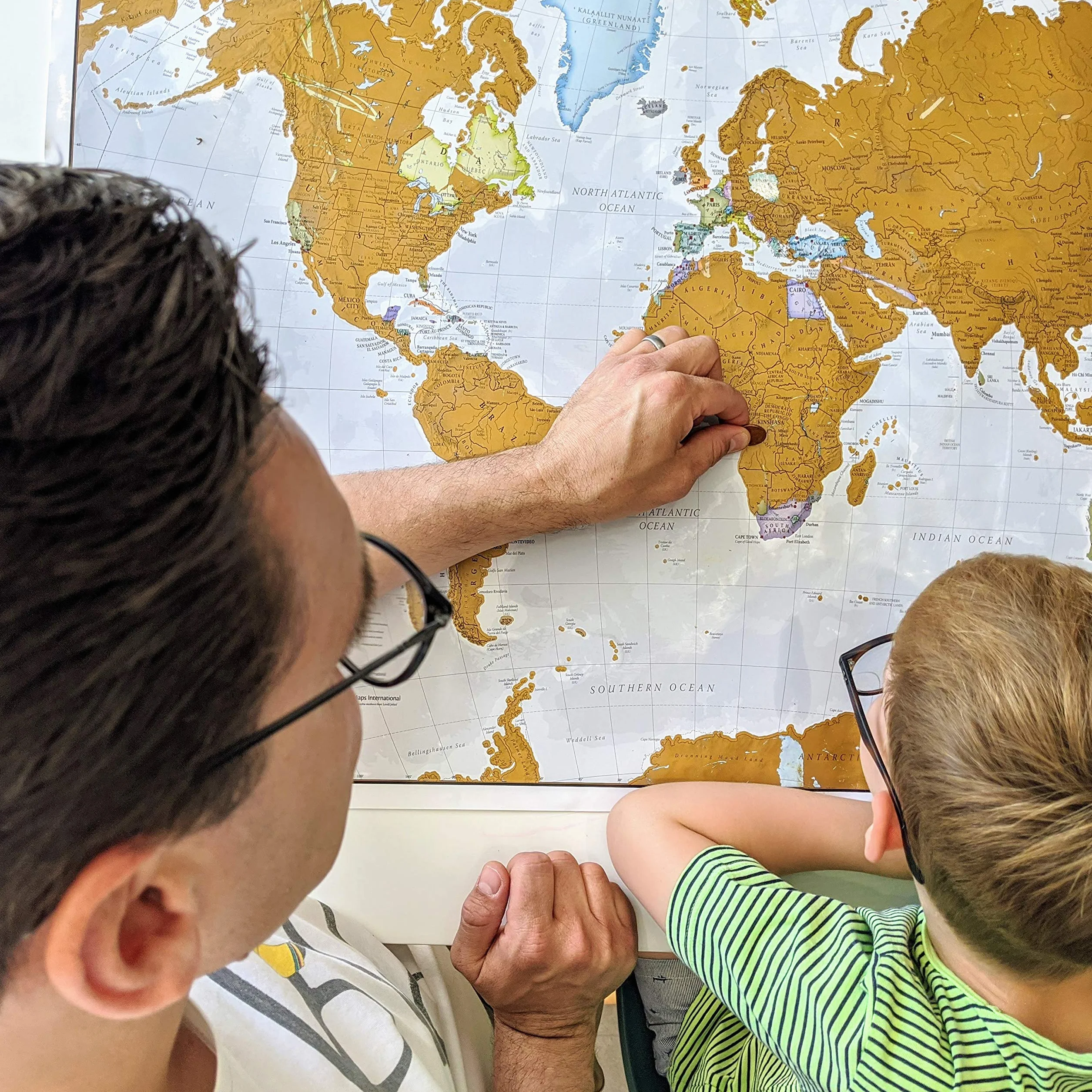 Mappa del mondo da grattare Extra large 84 x 59 cm Maps International
