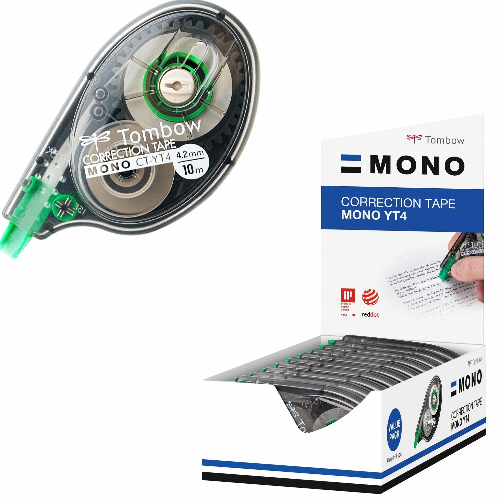 TOMBOW CORRECTION TAPE CT-YT4-10 10 Pezzi