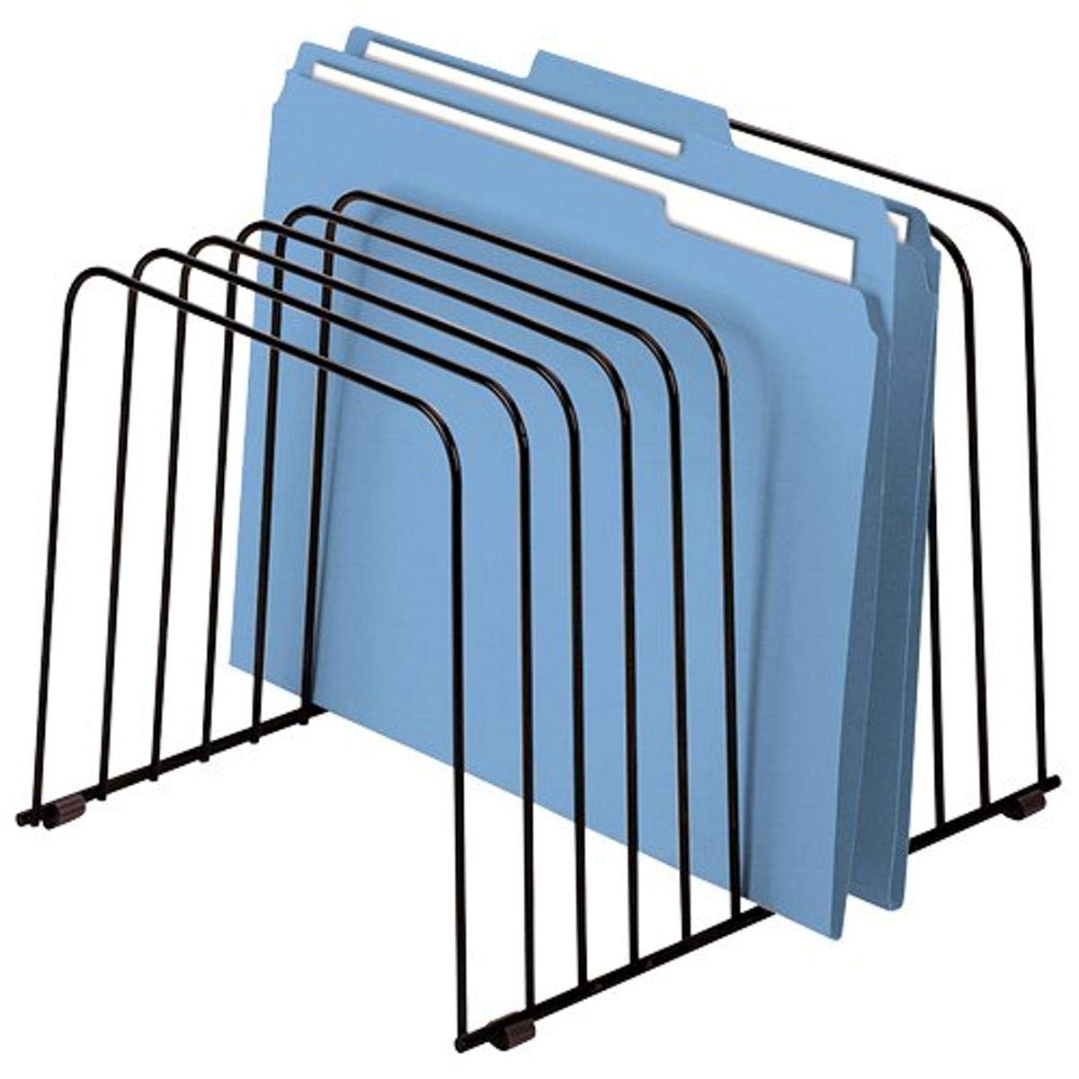 Modern Wire Desktop File Sorter with 11 Sections